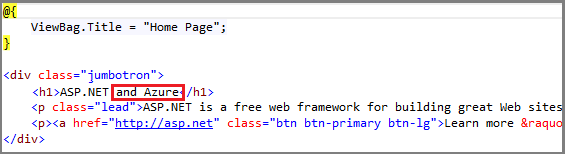 MVC h1 change